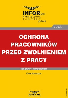 Okładka książki o tytule: Ochrona pracowników przed zwolnieniem z pracy