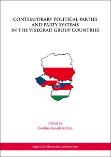 The cover of the book titled: Contemporary Political Parties and Party Systems in the Visegrad Group Countries