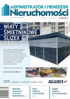 The cover of the book titled: Administrator i Menedżer Nieruchomości 7-8/2022