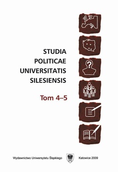 The cover of the book titled: Studia Politicae Universitatis Silesiensis. T. 4–5