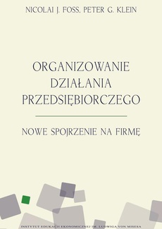 Обложка книги под заглавием:Organizowanie działania przedsiębiorczego