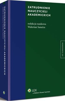 The cover of the book titled: Zatrudnienie nauczycieli akademickich