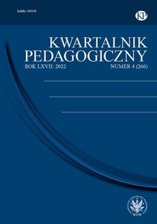 Обложка книги под заглавием:Kwartalnik Pedagogiczny 2022/4 (266)