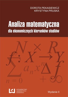 The cover of the book titled: Analiza matematyczna dla ekonomicznych kierunków studiów