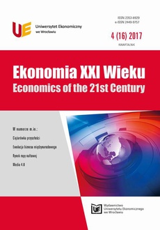 Okładka książki o tytule: Ekonomia XXI Wieku 4(16)