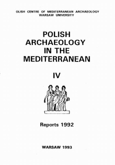 The cover of the book titled: Polish Archaeology in the Mediterranean 4