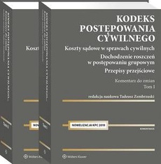 The cover of the book titled: Kodeks postępowania cywilnego. Komentarz do zmian 2019. Tom I i II