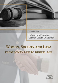 The cover of the book titled: Women, Society and Law: from Roman Law to Digital Age