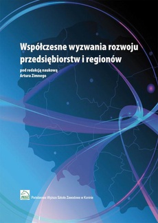 The cover of the book titled: Współczesne wyzwania rozwoju przedsiębiorstw i regionów