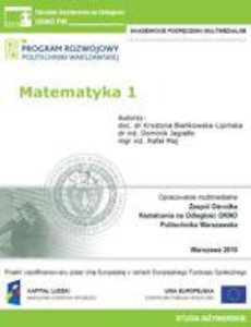 The cover of the book titled: Matematyka 1