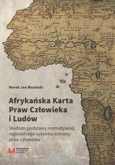 Обложка книги под заглавием:Afrykańska Karta Praw Człowieka i Ludów