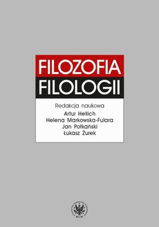 The cover of the book titled: Filozofia filologii
