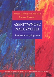 The cover of the book titled: Asertywność nauczycieli. Badania empiryczne