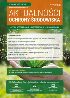The cover of the book titled: AKTUALNOŚCI OCHRONY ŚRODOWISKA nr 106 (specjalny)