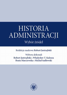 Okładka książki o tytule: Historia administracji