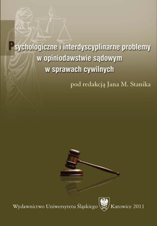 The cover of the book titled: Psychologiczne i interdyscyplinarne problemy w opiniodawstwie sądowym w sprawach cywilnych