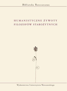 The cover of the book titled: Humanistyczne żywoty filozofów starożytnych
