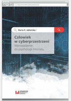 The cover of the book titled: Człowiek w cyberprzestrzeni