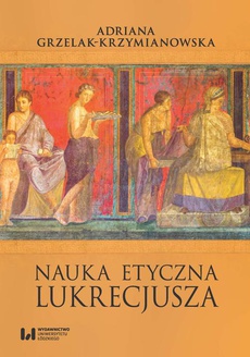 Обложка книги под заглавием:Nauka etyczna Lukrecjusza