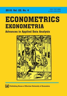 The cover of the book titled: Ekonometria 22/4
