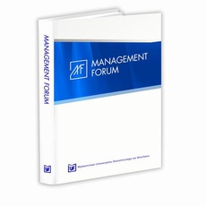 Okładka książki o tytule: Management Forum, nr 3 vol. 5