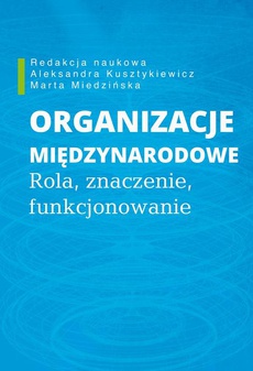 Обложка книги под заглавием:Organizacje międzynarodowe