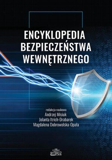 Обложка книги под заглавием:Encyklopedia bezpieczeństwa wewnętrznego
