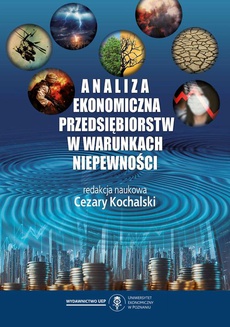 The cover of the book titled: Analiza ekonomiczna przedsiębiorstw w warunkach niepewności
