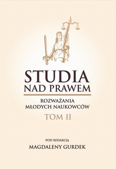 Обложка книги под заглавием:Studia nad prawem. Rozważania młodych naukowców.Tom II