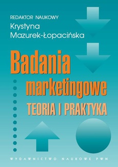 Обложка книги под заглавием:Badania marketingowe
