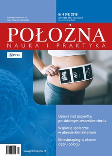 The cover of the book titled: Położna. Nauka i Praktyka 4/2019
