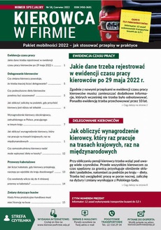The cover of the book titled: Pakiet mobilności 2022 – jak stosować przepisy w praktyce