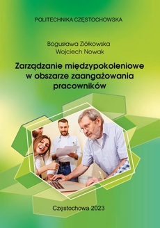 The cover of the book titled: Zarządzanie międzypokoleniowe w obszarze zaangażowania pracowników