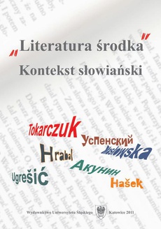 The cover of the book titled: "Literatura środka"