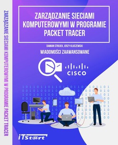 Обложка книги под заглавием:Zarządzanie sieciami komputerowymi w programie Packet Tracer