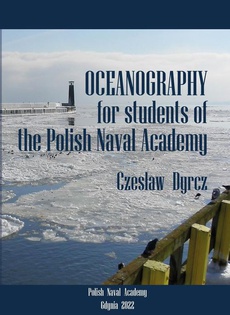 The cover of the book titled: Oceanography for students of the Polish Naval Academy