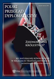 The cover of the book titled: Polski Przegląd Dyplomatyczny 1/2023