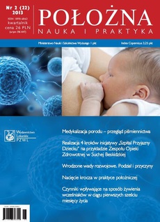 The cover of the book titled: Położna - nauka i praktyka nr 2(2013)