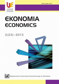 Okładka książki o tytule: Ekonomia 2(23) 2013