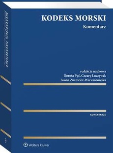 The cover of the book titled: Kodeks morski. Komentarz