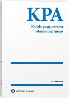 The cover of the book titled: Kodeks postępowania administracyjnego. Przepisy