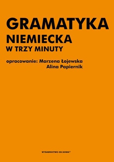 The cover of the book titled: Gramatyka niemiecka w trzy minuty
