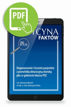 The cover of the book titled: Diagnozowanie i leczenie pacjentów z przewlekłą obturacyjną chorobą płuc w gabinecie lekarza POZ