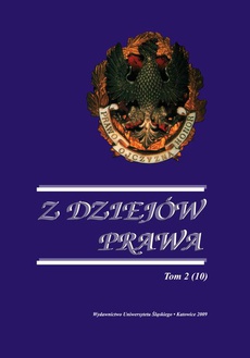 The cover of the book titled: Z Dziejów Prawa. T. 2 (10)