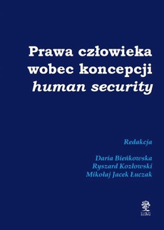 The cover of the book titled: Prawa człowieka wobec koncepcji human security