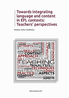 The cover of the book titled: Towards integrating language and content in EFL contexts: Teachers’ perspectives