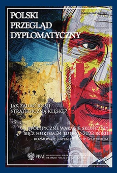 The cover of the book titled: Polski Przegląd Dyplomatyczny 2/2023