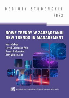 Okładka książki o tytule: Nowe trendy w zarządzaniu. New trends in mamagement