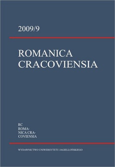 The cover of the book titled: Romanica Cracoviensia 2009 / 9