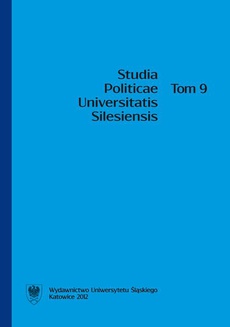 The cover of the book titled: Studia Politicae Universitatis Silesiensis. T. 9